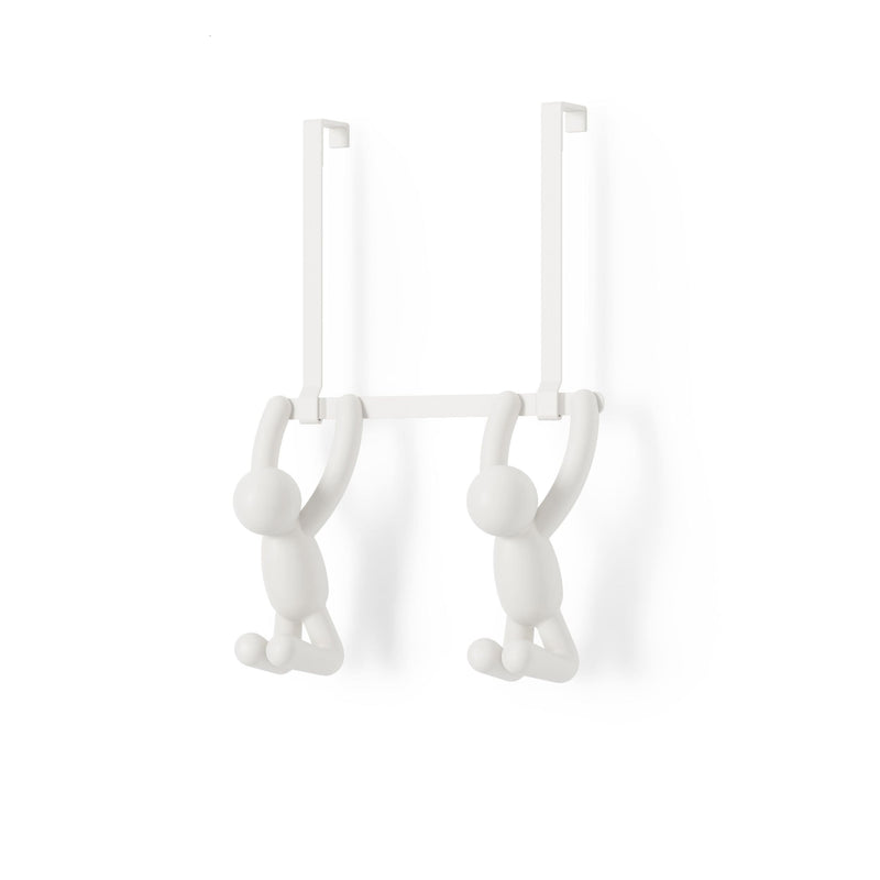 Over The Door Double Hook, White Q9N4