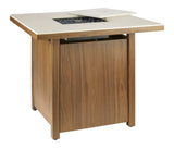 Clarke LP Gas Outdoor Fire Table, 40,000 BTUs, 30-in, Brown B0Q1 - product image 1