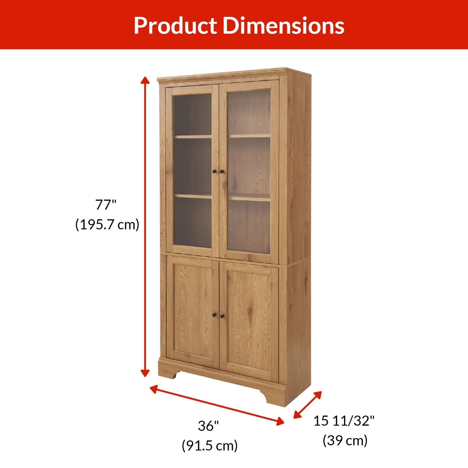 Donevan Multi-Purpose Cabinet, Oak K2Z1 - product image 3