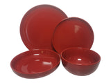 Edenhill Farmhouse Bistro Stoneware Dinnerware Set, Serves 4, 16-pc, Red I3T9 - product image 2