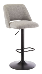 Inaya Adjustable Height Gas Lift Swivel Bar Stool, Grey B8Q0 - product image 1