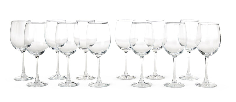 Lead-Free Stemmed Wine Glass Set, 15.5-oz, 12-pk N1R1