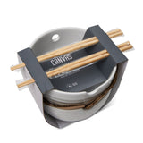 Noodle Bowl with Chopsticks Set, Serves 2, 4-pc, White Y0A8 - product image 2