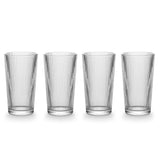 Ribbed High Ball Glass Set, Lead-free, 4-pc Q6O6 - product image 1