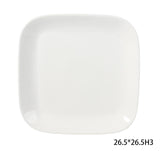 Square Stoneware Dinner Plate, 10-in, White I7F7 - product image 1