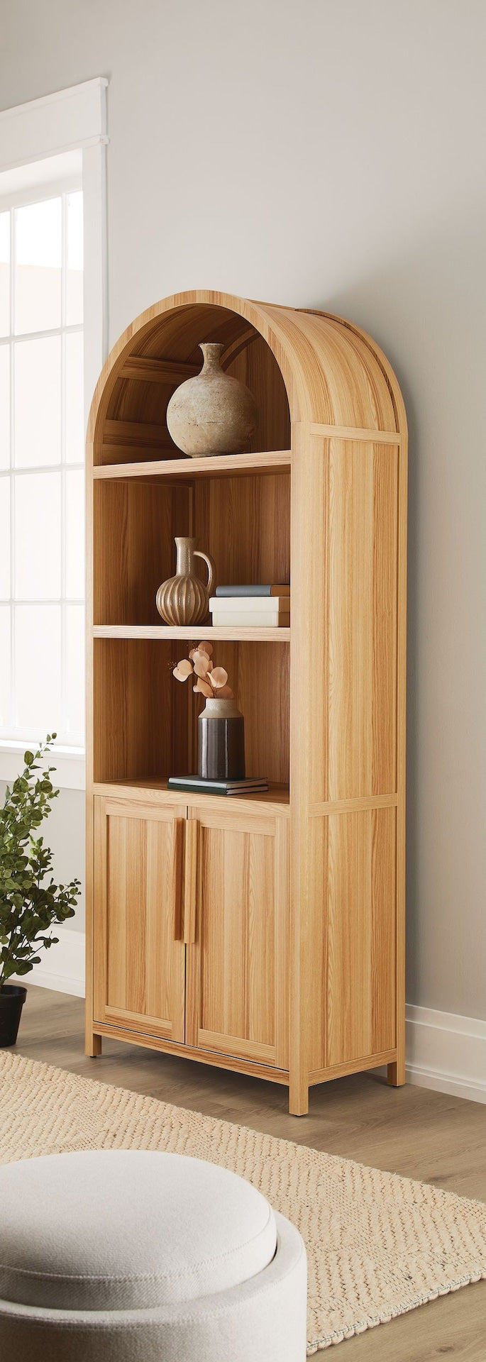 Stratford Arched Bookcase, Oak U7B4 - product image 4