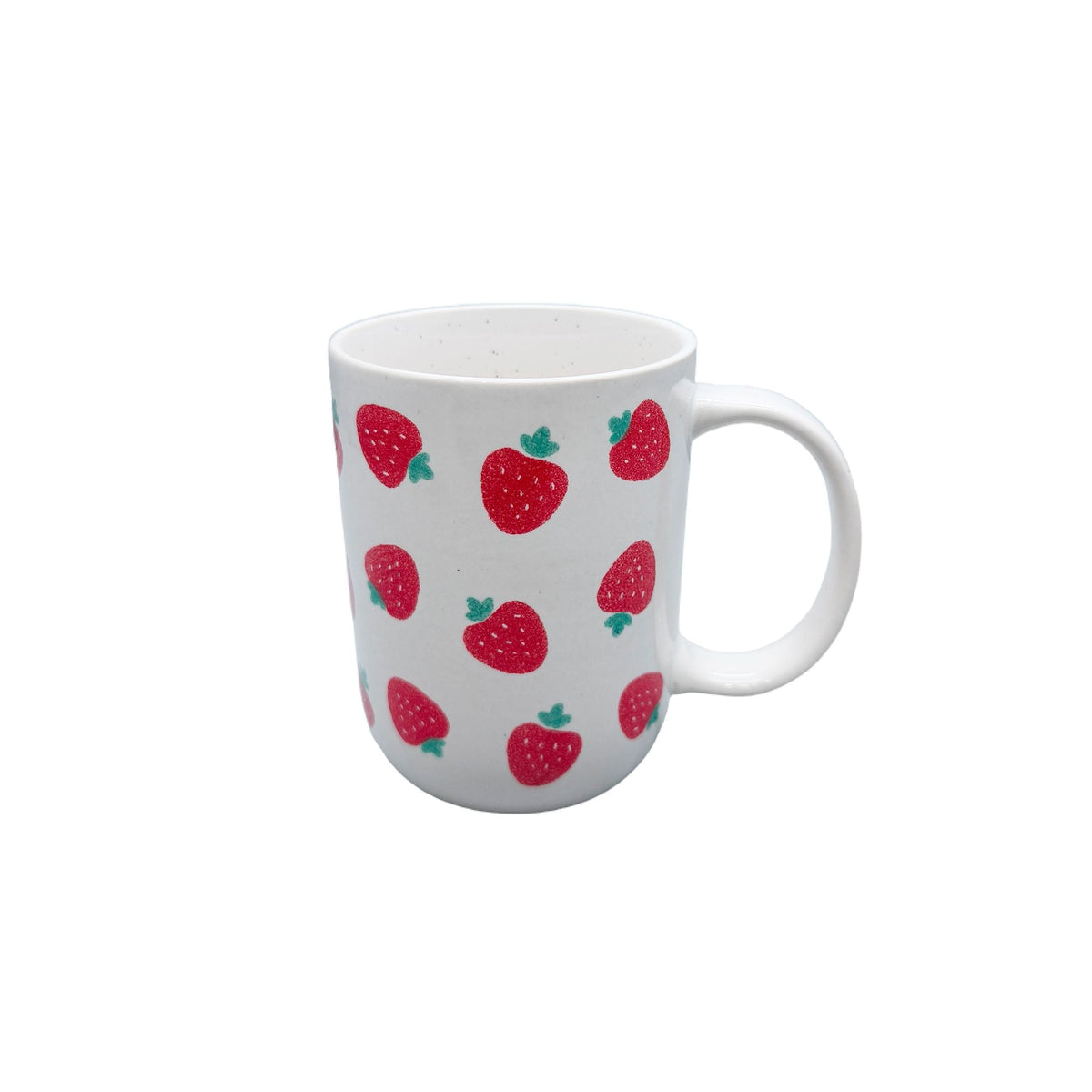 Strawberry Stoneware Mug, 18-oz, White L4O6 - product image 1