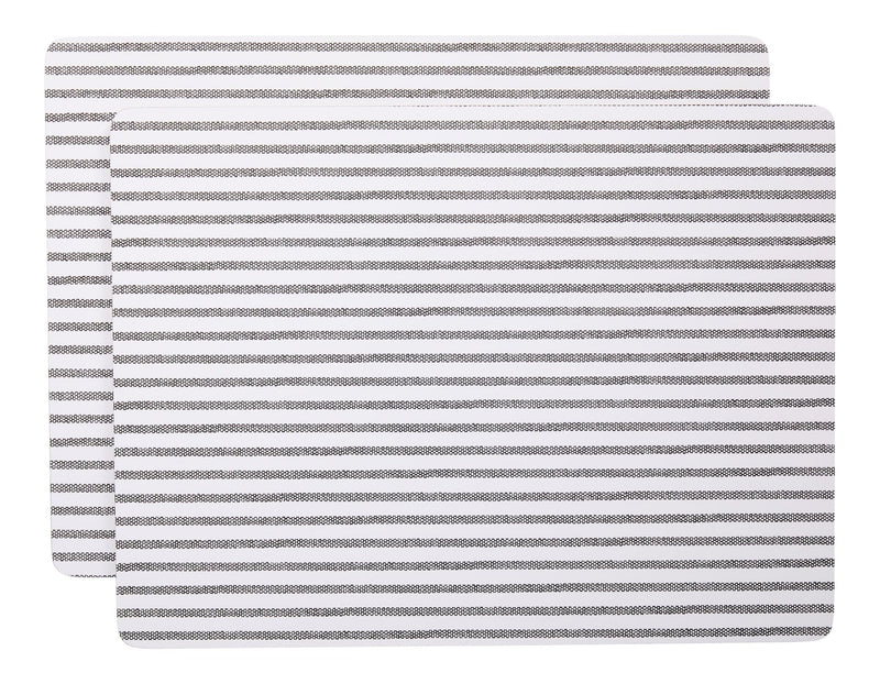 Striped Rectangle Cork Placemat Set, Multi-Coloured, 11-in x 15-in, 2-pk E4F5