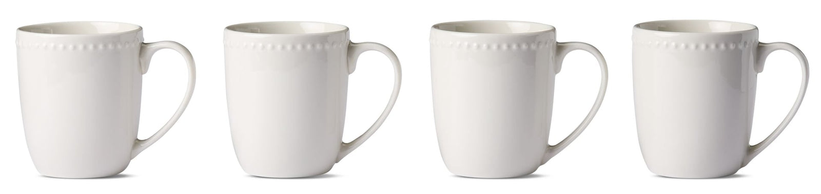 Whitworth Porcelain Mug Set, White, 4-pk W5Y5 - product image 1
