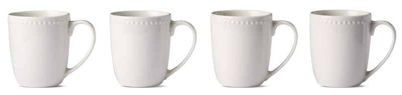 Whitworth Porcelain Mug Set, White, 4-pk W5Y5