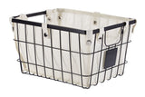 Wren Rectangular Wire & Fabric Basket, Assorted Sizes I6B0 - product image 1