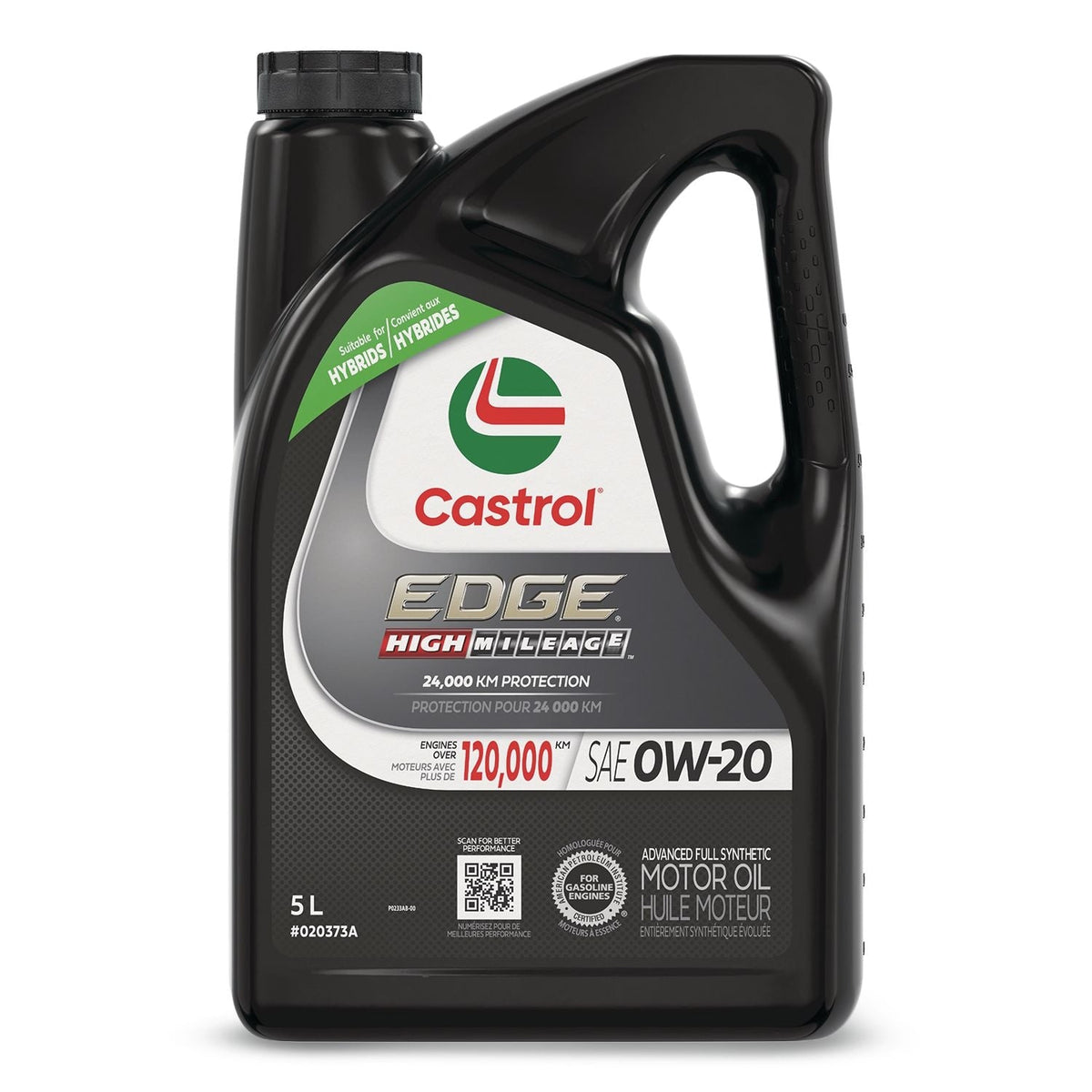 EDGE High Mileage 0W20 Synthetic Engine/Motor Oil, 5-L H5I9 - product image 1