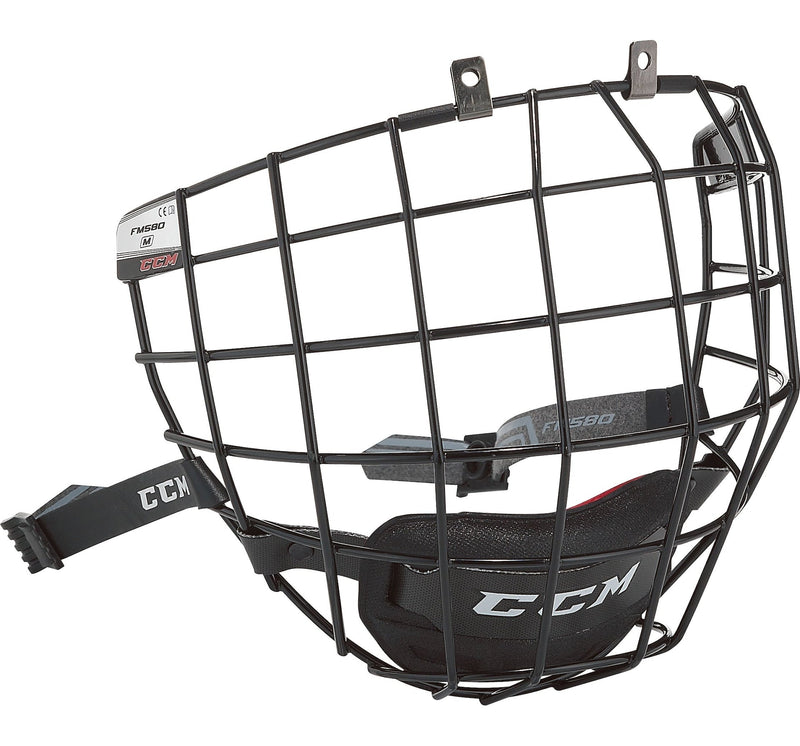 580 Senior Hockey Cage Mask, Black E9M0
