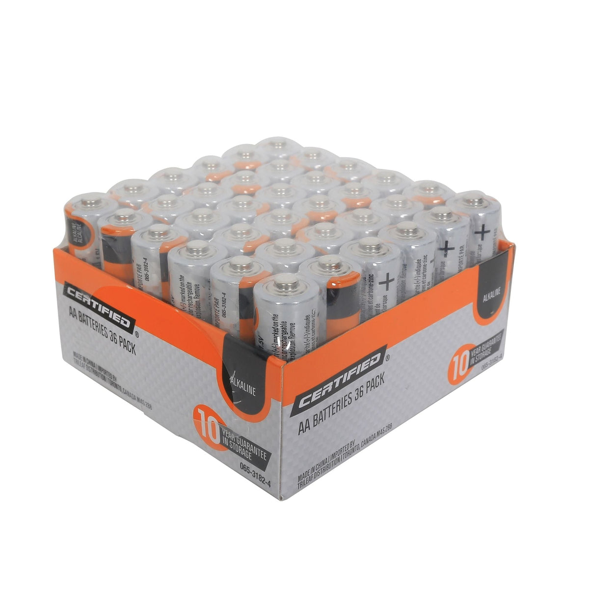 AA Alkaline Battery Set, All Purpose, Long Shelf Life, 36-pk I1W2 - product image 1
