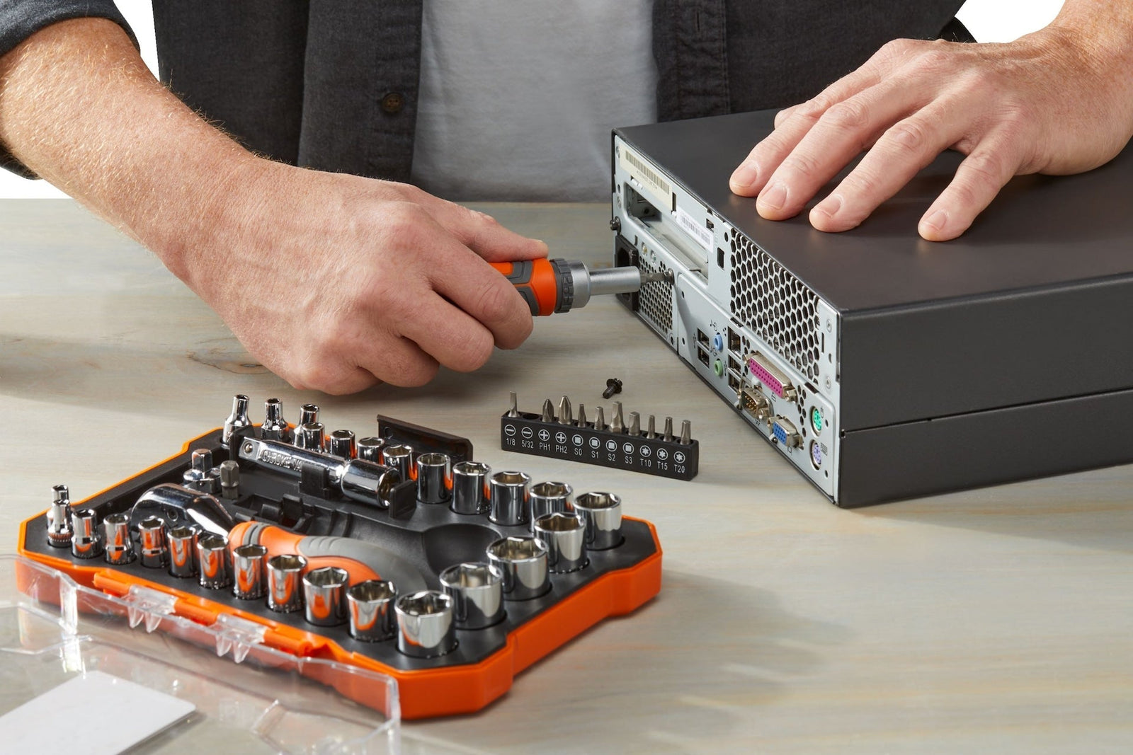 Home Repair Tool & Socket Set, 43-pc X3S7 - product image 6