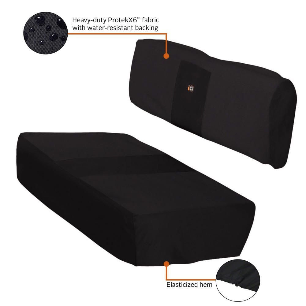 Classic Accessories QuadGear UTV Bench Seat Cover, Fits Kawasaki Mule (2015 Models & Older), Black M4N5 - product image 3