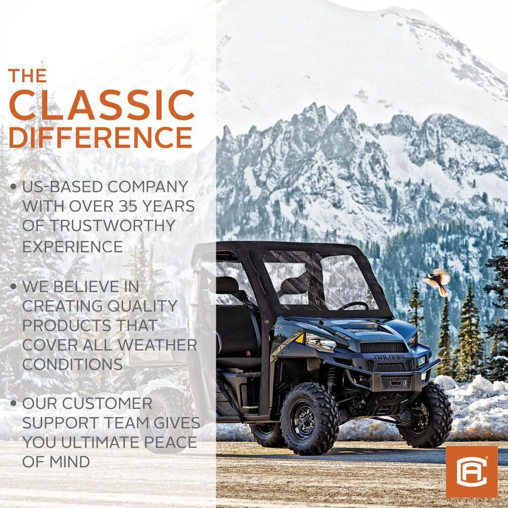 Classic Accessories QuadGear UTV Cab Enclosure, Fits Kawasaki Mule 600 & 610, Black S7T6 - product image 5