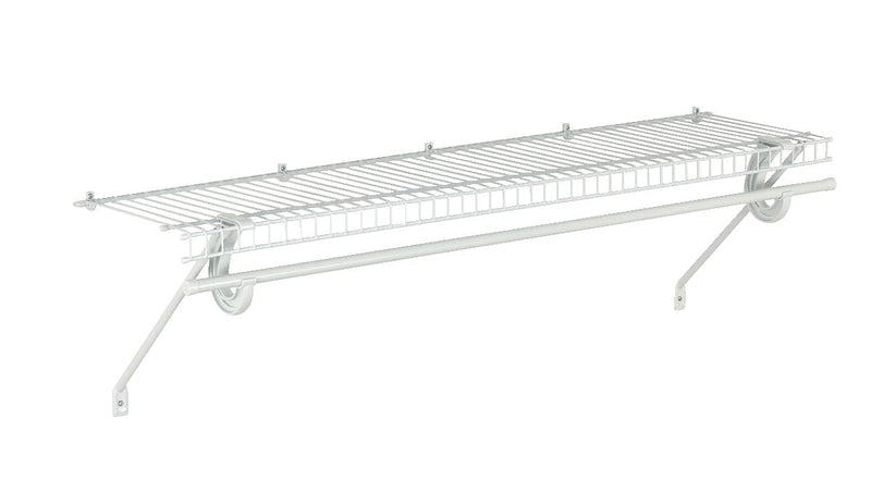 Superslide Wall Shelf Kit with Installation Hardware, 4-ft x 12-in R4R7