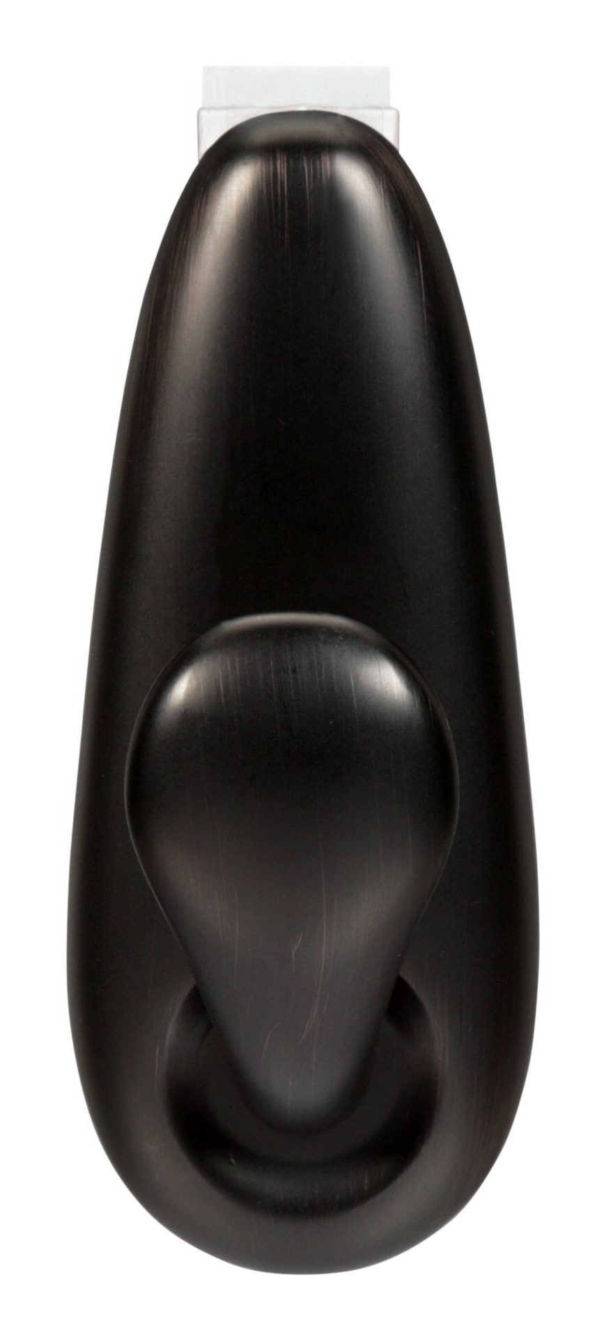 Large Decorative Metallic Hook with Adhesive Strips, Oil Rubbed Bronze, 5-lbs, 1 Strip per Pack D3N2 - product image 1