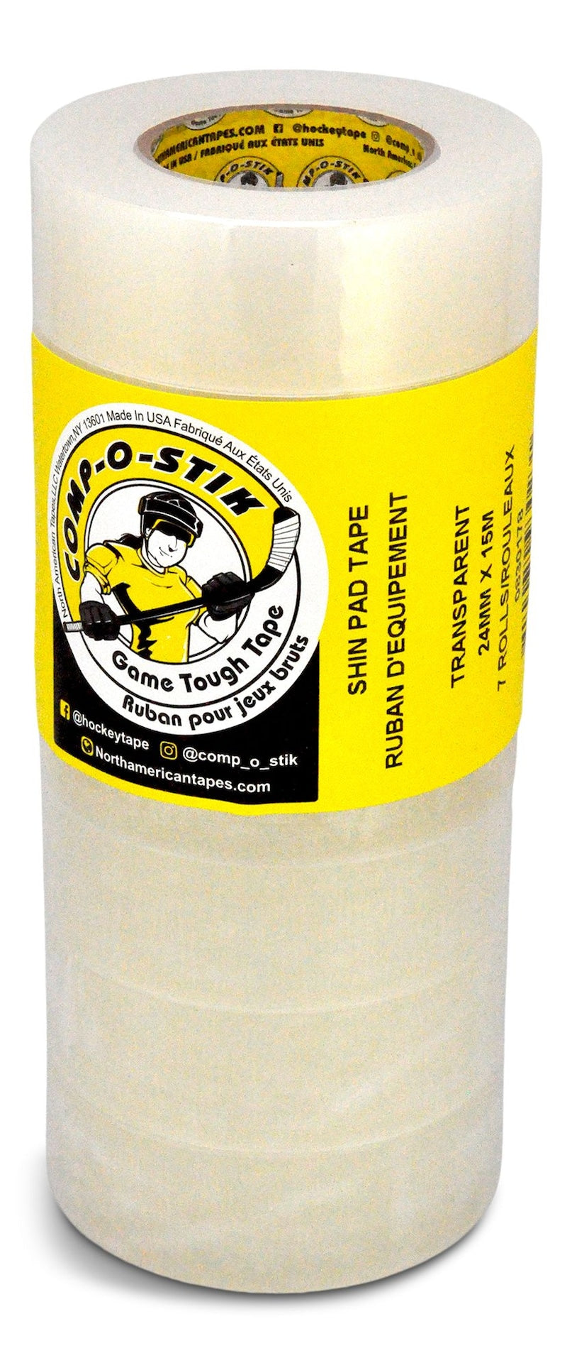 or Renfrew Water Resistant Hockey Tape, Clear, 7-pk C7O0 - product image 1