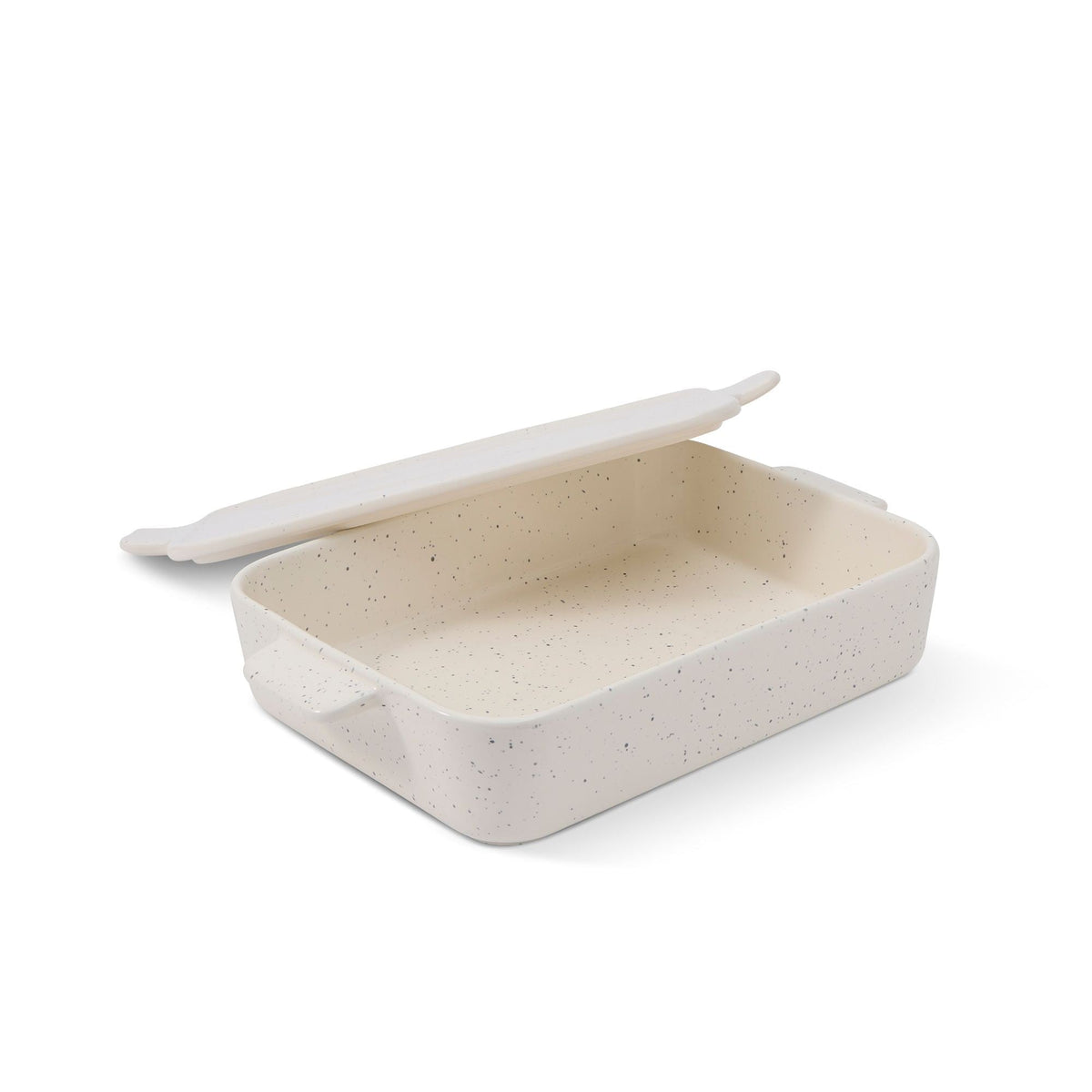Kitchen White Non-Stick Stoneware Pan with Lid S7M7 - product image 1