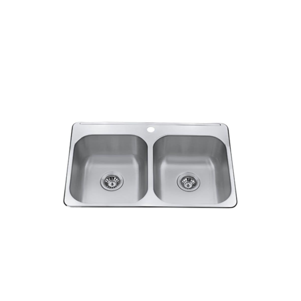 31x20x8-in Brushed Satin Stainless Steel Drop-in Sink Q4S9 - product image 1