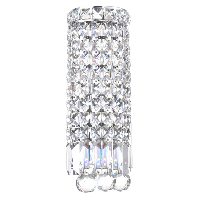 Lighting Colosseum Round Bathroom Wall Sconce, Chrome O3J0