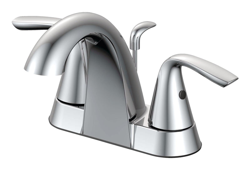 Gallant Double Handle 4-in Centreset Bathroom Sink Faucet with Pop-up Drain, Chrome W3B9