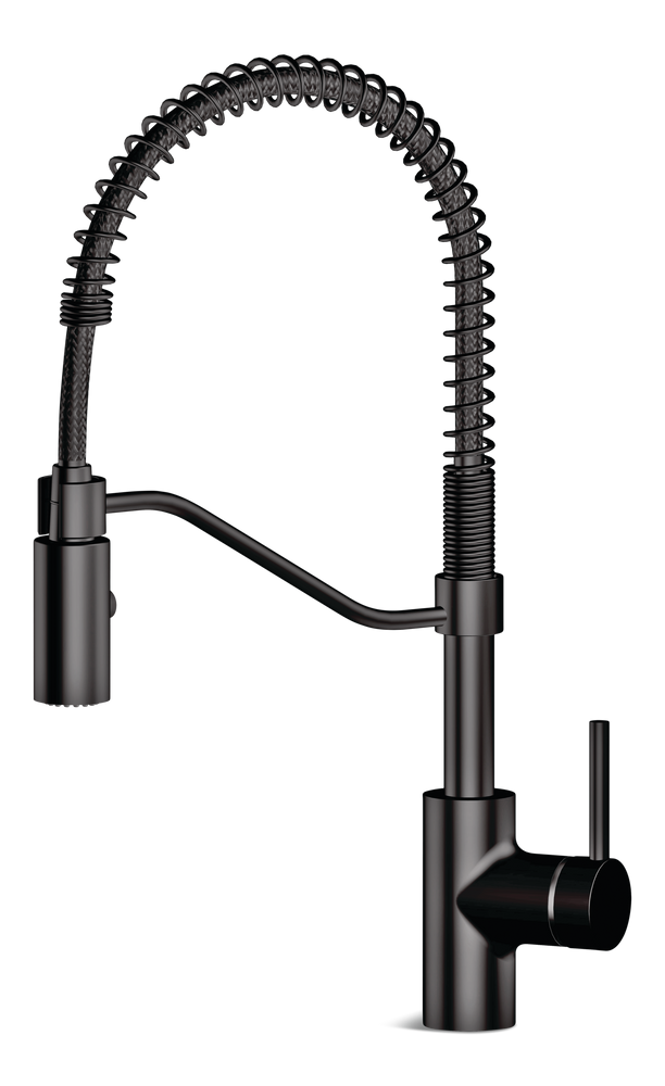 Jasper Single Handle Pull Down Kitchen Faucet, Matte Black H1P2
