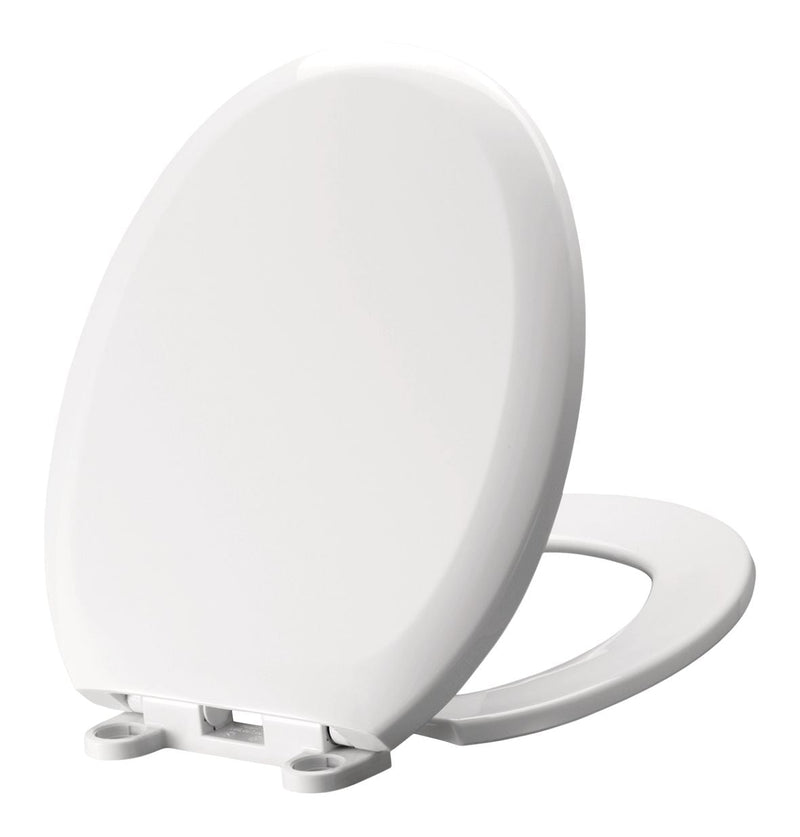 Plastic Slow Close Round Toilet Seat, Antibacterial J6Y6