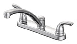 Renovate Double Handle Kitchen Faucet, Chrome Q8K6 - product image 1