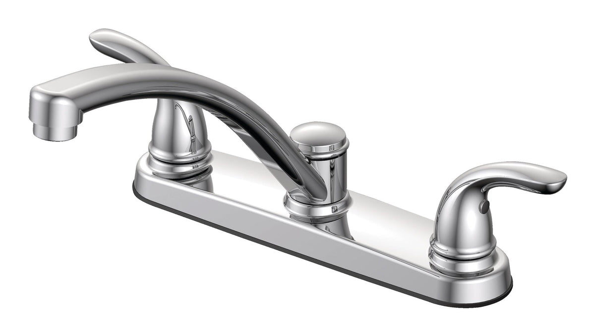 Renovate Double Handle Kitchen Faucet, Chrome Q8K6 - product image 1