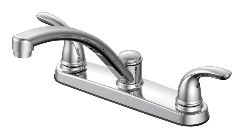 Renovate Double Handle Kitchen Faucet, Chrome Q8K6
