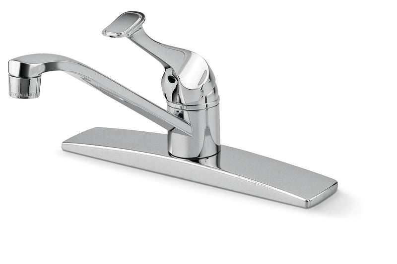 Single Handle Metal Lever Kitchen Faucet, Chrome P0T1