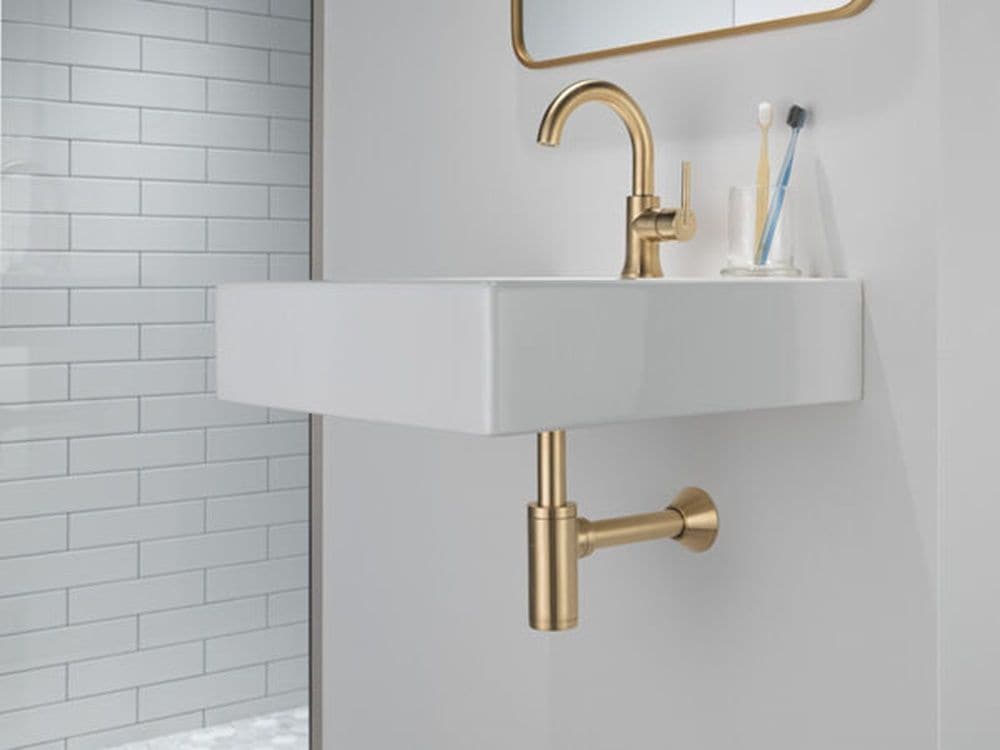 1-Handle High-Arc Lavatory Faucet, Champagne Bronze F0I5 - product image 5