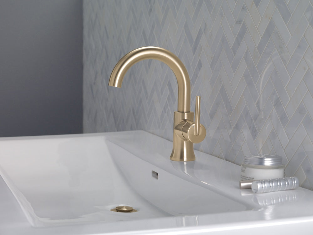 1-Handle High-Arc Lavatory Faucet, Champagne Bronze F0I5 - product image 7