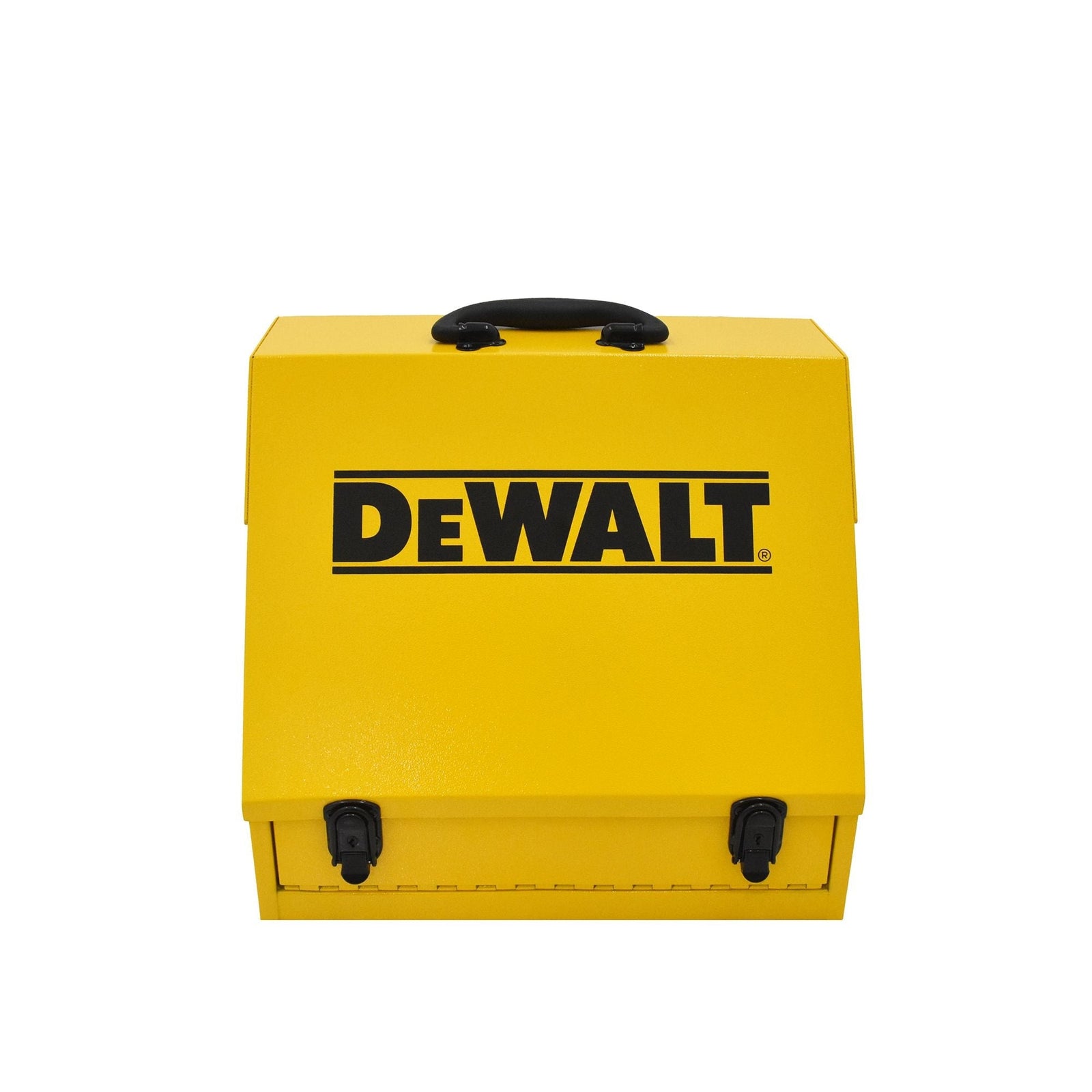 Handheld Steel Shop Tool Box with Lid & Handle, Yellow, 15-in H8B1 - product image 2