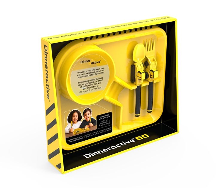 Danawares Construction Theme Plastic Meal Tray Set, 3-pc Z1M9