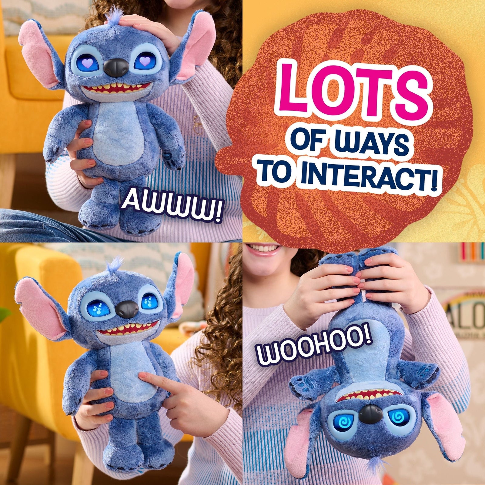Lilo and Stitch Feature Interactive Plush, 11-in J7Q1 - product image 4