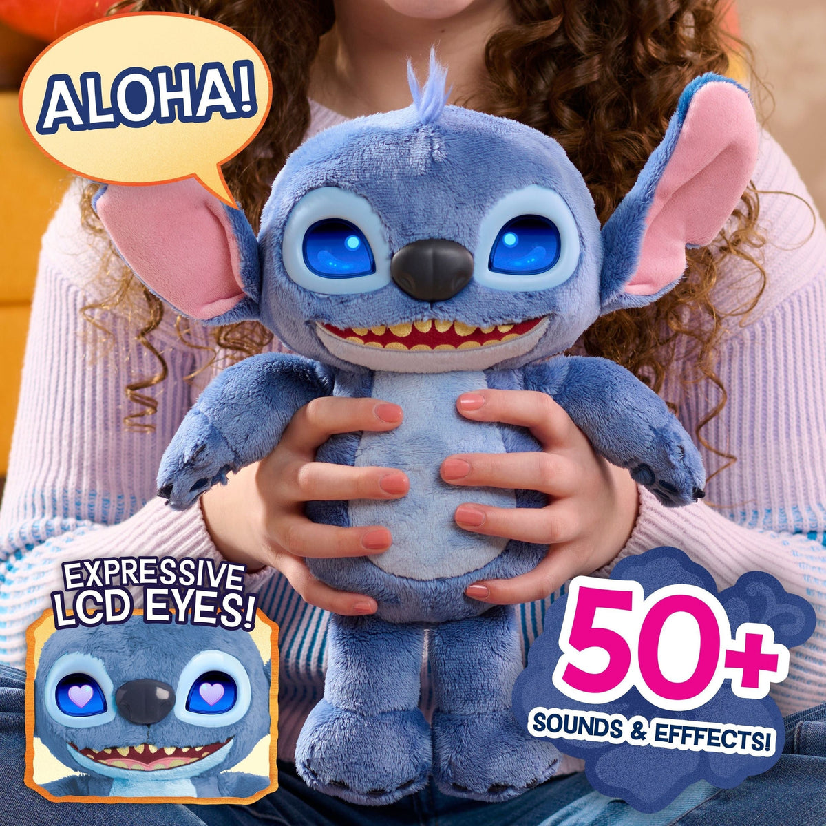 Lilo and Stitch Feature Interactive Plush, 11-in J7Q1 - product image 5