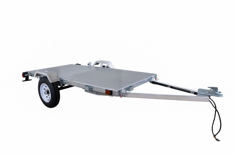 DK2 4x8-ft Single-Axle Galvanized Folding Utility Trailer C1X3