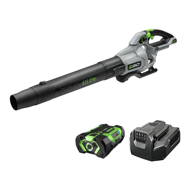 56V Brushless Cordless 615 CFM Leaf Blower, Includes (1) 2.5Ah Battery and (1) 210W Standard Charger, LB6151 R8Z1