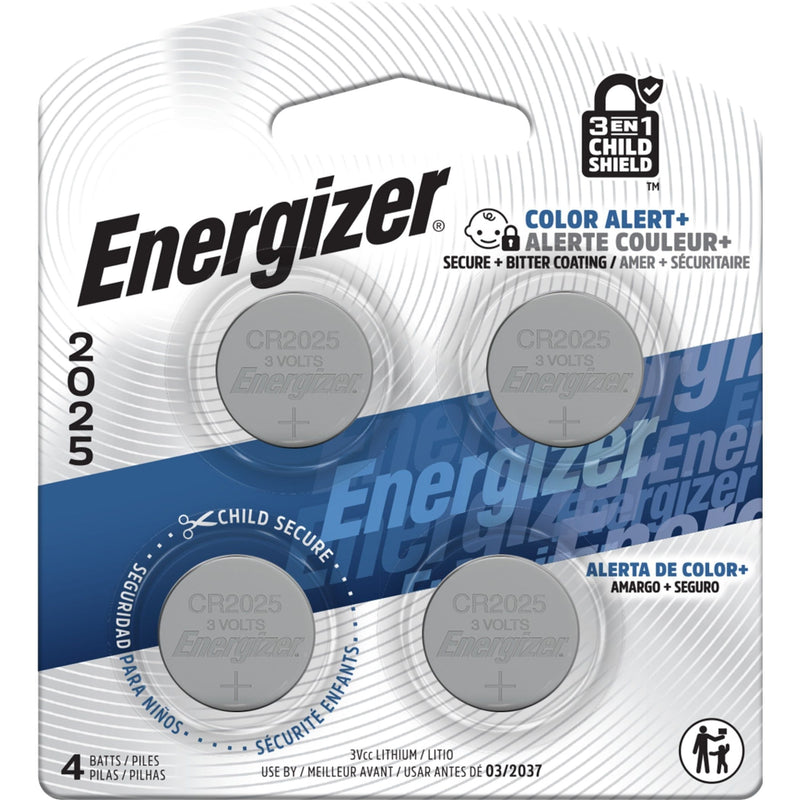 2025 3V Lithium Coin Batteries, Long-Lasting, 4-pk T6U0