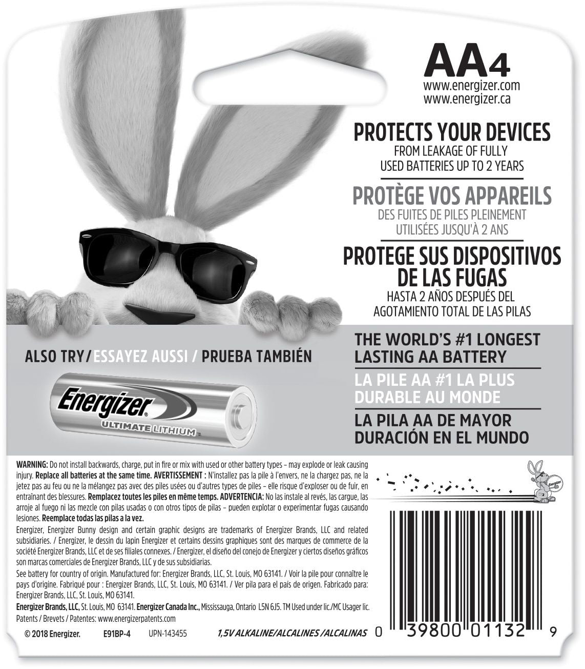 Max 4-pk AA Alkaline Batteries, Long Lasting, All Purpose U1L7 - product image 2
