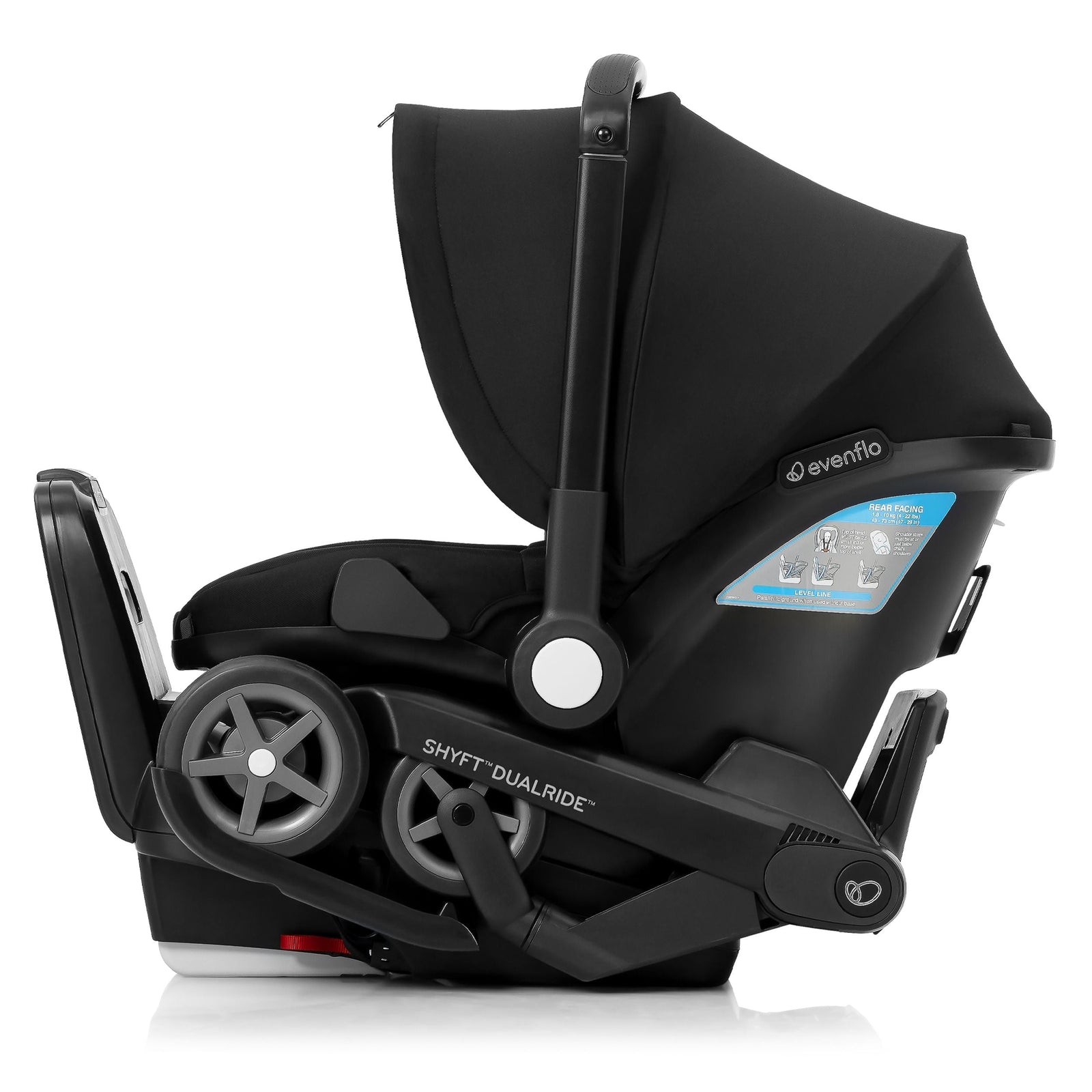 Shyft DualRide Infant Car Seat and Stroller, Black U6X3 - product image 1