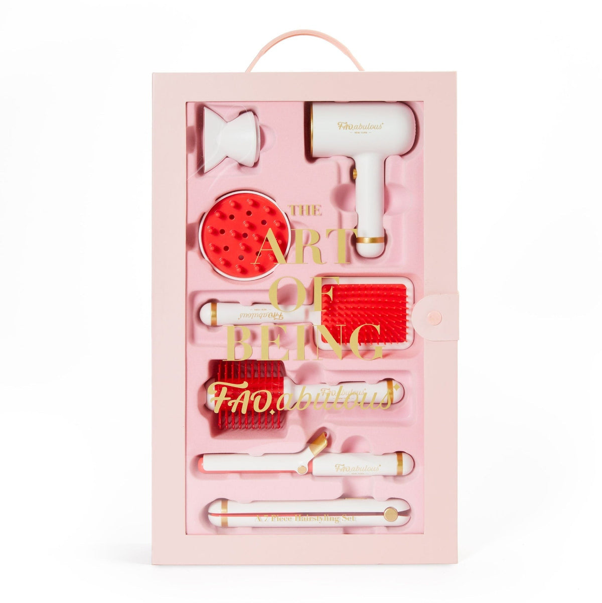 Toy Pretend Hair Stylist Playset, Pastel Pink W1J8 - product image 1