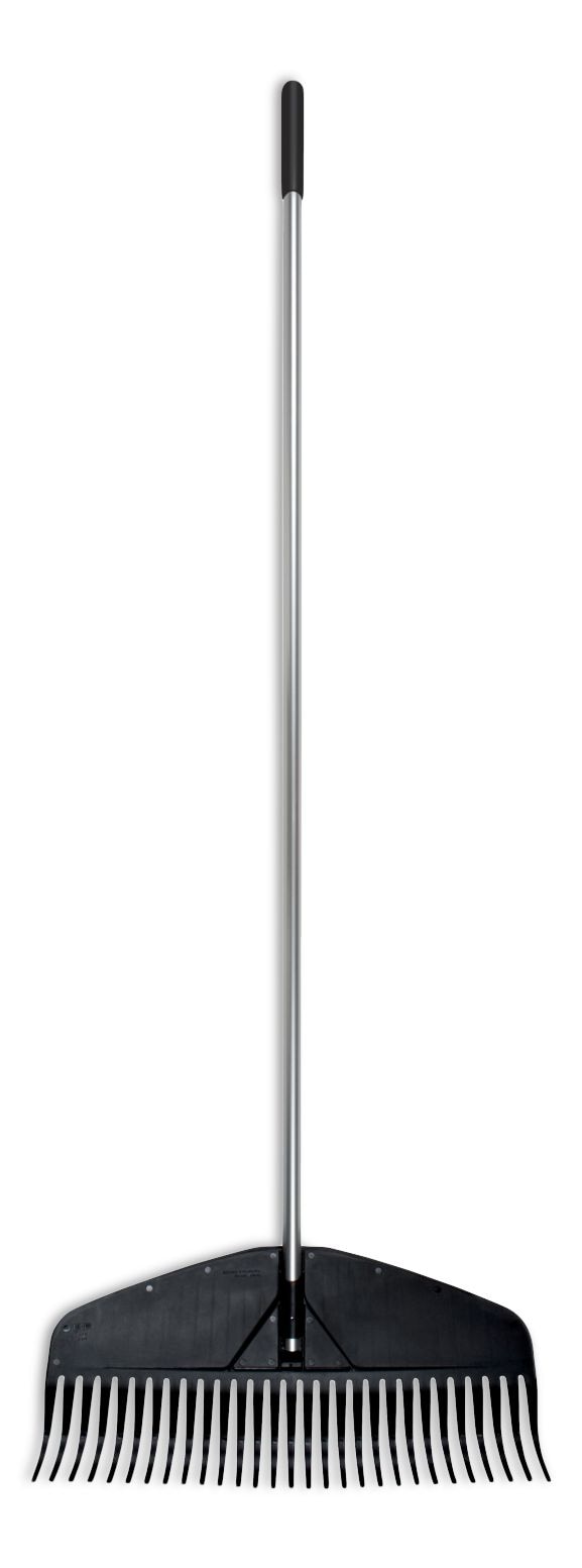 Heavy-Duty Resin Tines Aluminum Leaf Rake, 24-in E0L3