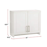 2-Door Wall Laundry Cabinet, White K1G8 - product image 6