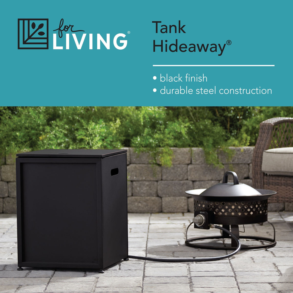 20lb Propane Tank Hideaway/Holder For Fire Pit K5F1 - product image 3