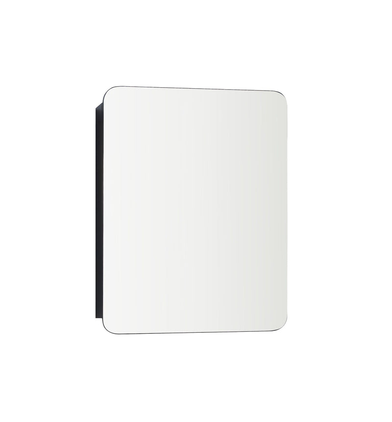 Framed Medicine Cabinet, Black, 20-in x 26-in S0N1